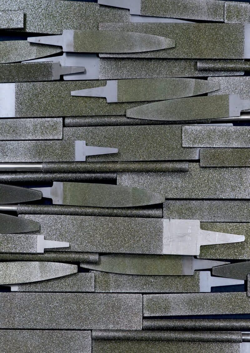 Diamond files for foundry core finishing