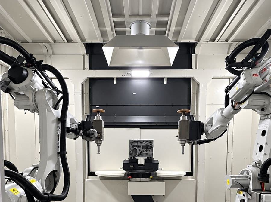 Robotic grinding cell